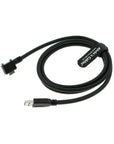 Alvin's Cables USB 3.0 Data-Cable USB-A to Micro-B Right Angle with Dual Locking-Screws High-Flex Cable Shielded-Cable for Industrial Camera Vision Camera