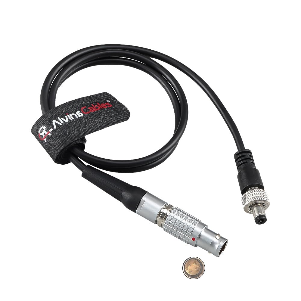 Alvin's Cables 6 Pin Male to Lock DC Right Angle Power Cable for DJI Ronin 2 Gimbal to Atomos Ninja SmallHD 702 Monitor 60cm 2ft