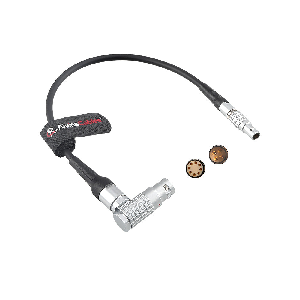 Alvin's Cables 26V Power Cable for ARRI Alexa Mini LF Camera from MotoCrane Titan LT, 4-Pin to 8-Pin Female Right-Angle Camera Power Cable 30cm|12inches