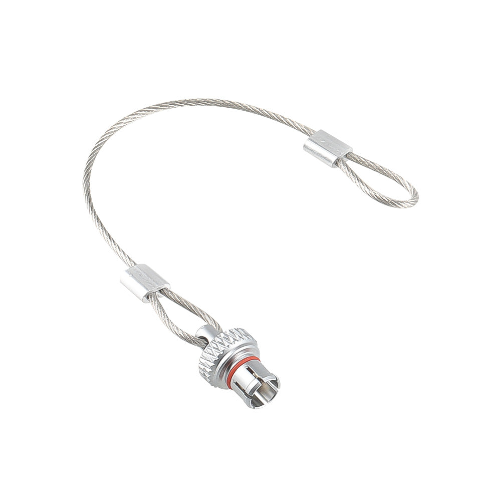 Alvin‘s Cables Dust Cap for LEMO 00B Push-Pull Connectors, FGG 00B(7.5mm) Male Plug Pin Protector Cover with Stainless Steel Tether, IP68 Metal Cap for Machine Vision &amp; Industrial Cameras, 2 Piece