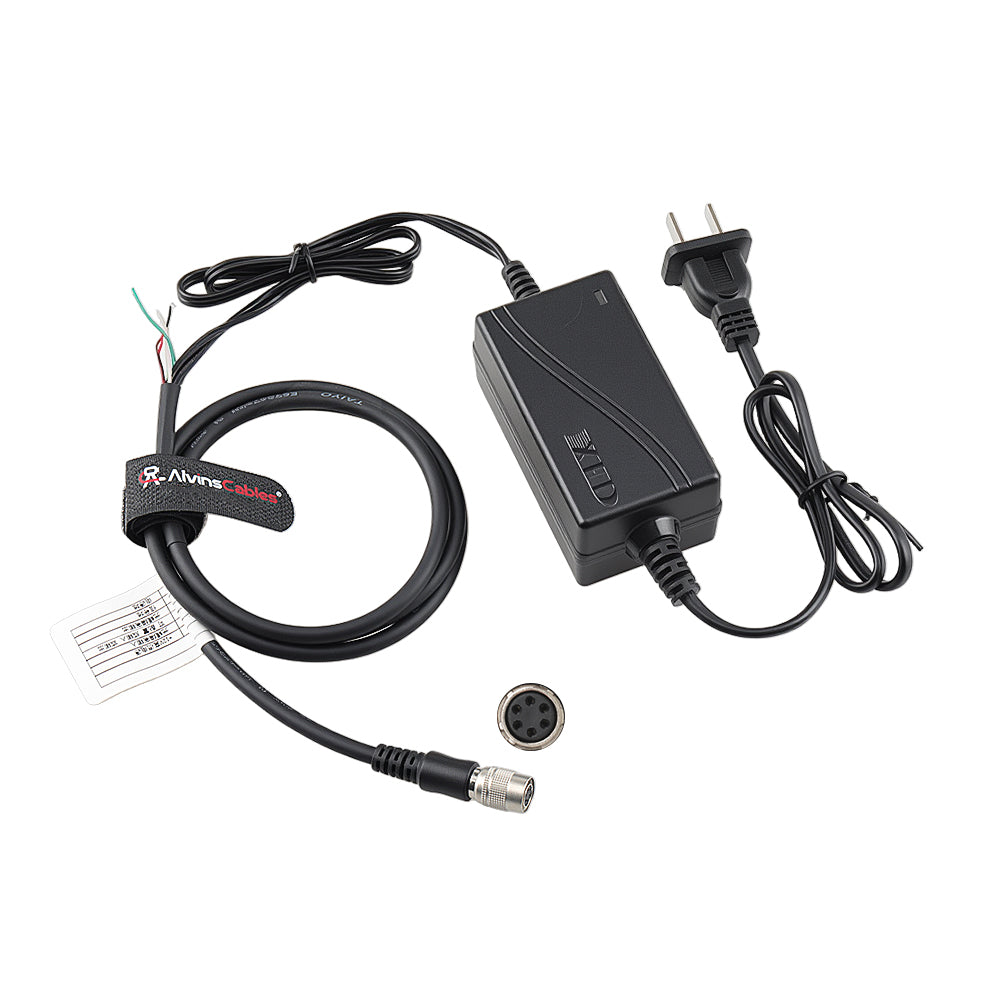 Alvin's Cables Industrial Camera IO Trigger Cable + HR10A-7P-6S Hirose 6 Pin Female Power Adapter for MindVision, PointGrey, Basler Gige, AVT CCD GigE Camera 12V 2A (1m/ 3.3Ft)
