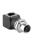 Alvin's Cables M12 D-Code 4-Pin to RJ45 Adapter Cat6a IP68 Waterproof Shielded, M12 Female to RJ45 Female Industrial Ethernet Connector for Cognex Keyence Omron Siemens Sick Baumer Datalogic