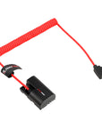 Alvin's Cables LP-E6PNH Dummy Battery to D-Tap Braided Coiled Power Cable