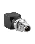 Alvin's Cables M12 X-Code 8-Pin to RJ45 Adapter Cat6a IP68 Waterproof Shielded, M12 Male to RJ45 Female Industrial Ethernet Connector for Cognex Keyence Basler Baumer Datalogic Microscan Sick