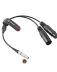 Alvin's Cables DMX Adapter Cable for Aputure Sidus One Storm 80c, 3-Pin to Dual 5-Pin XLR Male Female Y-Splitter DMX Cable 30cm 12inches