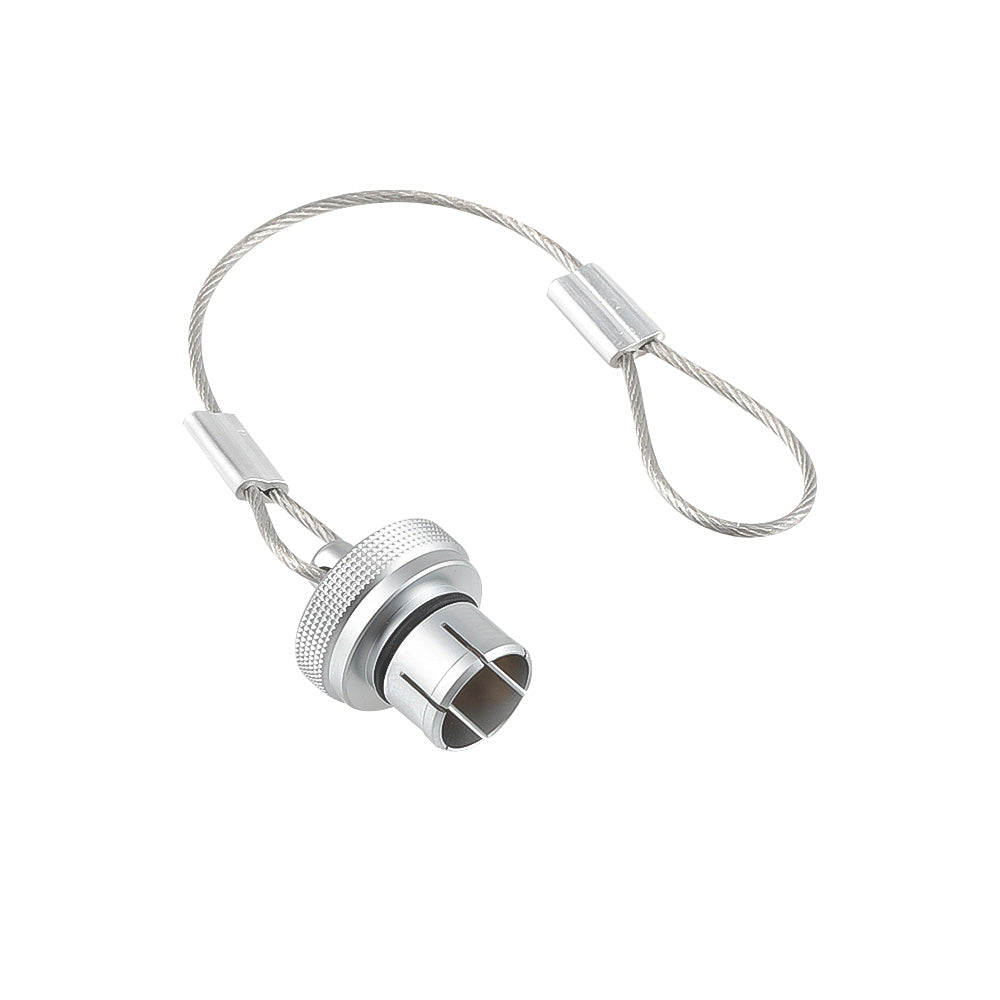 Alvin's Cables Dust Cap Compatible with LEMO 1B(12 mm) Connectors, Industrial Protective Cover with Metal Retention Wire, Dustproof, Moisture Resistant, 2 Pieces
