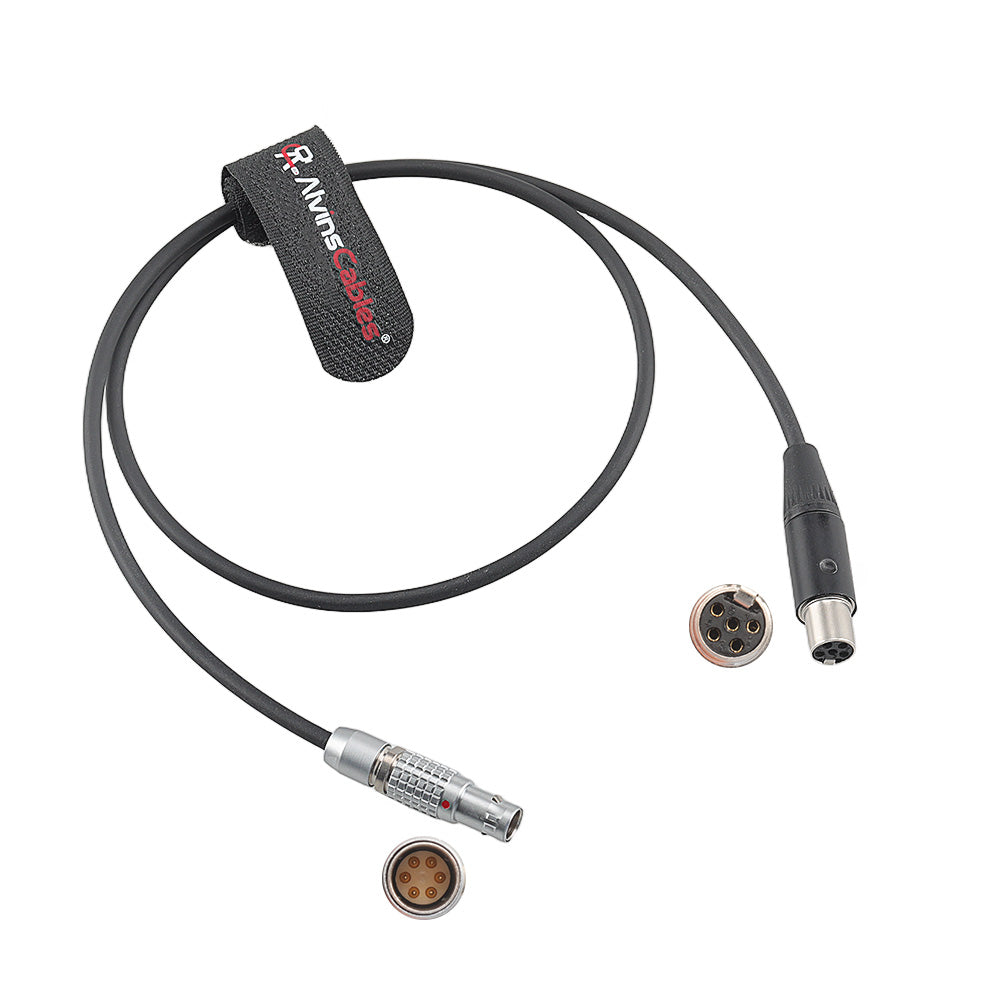 Alvin’s Cables Audio Cable for ARRI Alexa 35 Mini LF from Wisycom MPR52-ENG Zaxcom Receiver, Mini XLR 5 Pin TA5F to 6 Pin 60cm 23.6inches