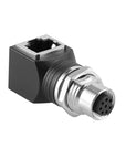 Alvin's Cables M12 A-Code 8-Pin to RJ45 Adapter Cat6a IP68 Waterproof Shielded, M12 Female to RJ45 Female Industrial Ethernet Connector for Cognex Keyence GigE Vision Basler AVT Sony CCD Cameras