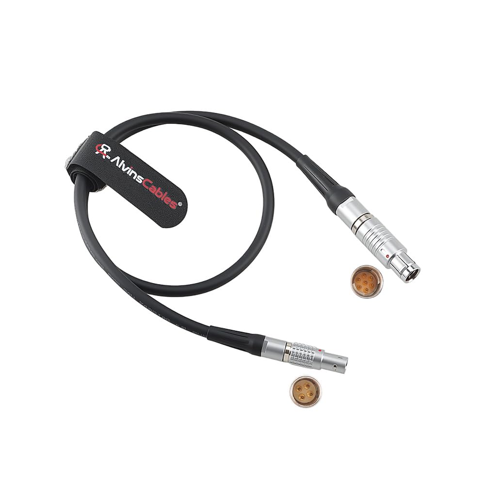 Wards Sniper to ARRI UMC-4 Lcube Serial Cable, Fischer 7-Pin to 4-Pin Data Transfer Cable Compatible with ARRI UMC-4 Lcube LCUB-1 to Wards Sniper MKiii Laser Range Finder, 60cm| 24inches