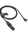 Alvin's Cables XLR 4 Pin Female to Right Angle DC 5.5×2.5mm Power Cable for Sony Venice F55 SXS, for Canon C400, SmallHD, for TVLogic, for Practilite LED, for DSLR Monitors, 1m/3.3ft