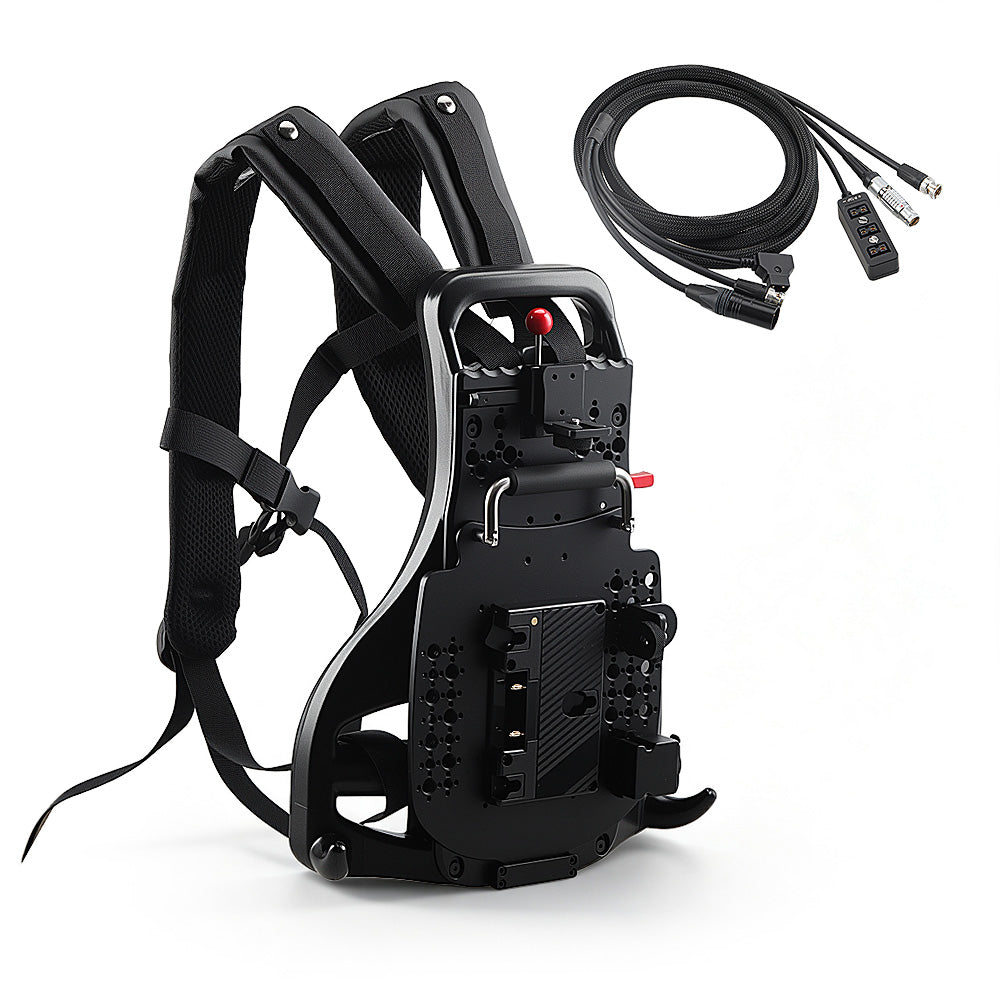 Alvins Gold-Mount Battery Backpack Plate for Professional Camera Live Streaming &amp; Outdoor Broadcasting, G-Mount Battery Support Vest with D-Tap Power Expansion