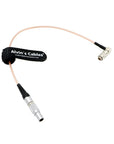 Timecode Cable for Canon R5C from Ambient Nanolockit 5 Pin Male to Right Angle DIN Time-Code Cable Alvin's Cables 30cm|12in