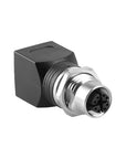 Alvin's Cables M12 X-Code 8-Pin to RJ45 Adapter Cat6a IP68 Waterproof Shielded, M12 Female to RJ45 Female Industrial Ethernet Connector for Cognex Keyence Basler Baumer Datalogic Microscan Sick