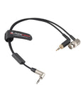 Alvin's Cables Tentacle Sync Timecode Y-Cable, 3.5mm TRS to BNC & Locking 3.5mm TRS Timecode Cable for Sony FX6 FX9 F55, Rode Wireless Receiver & Camera Timecode Sync, Ultra-Soft Cable 10 inches|25cm