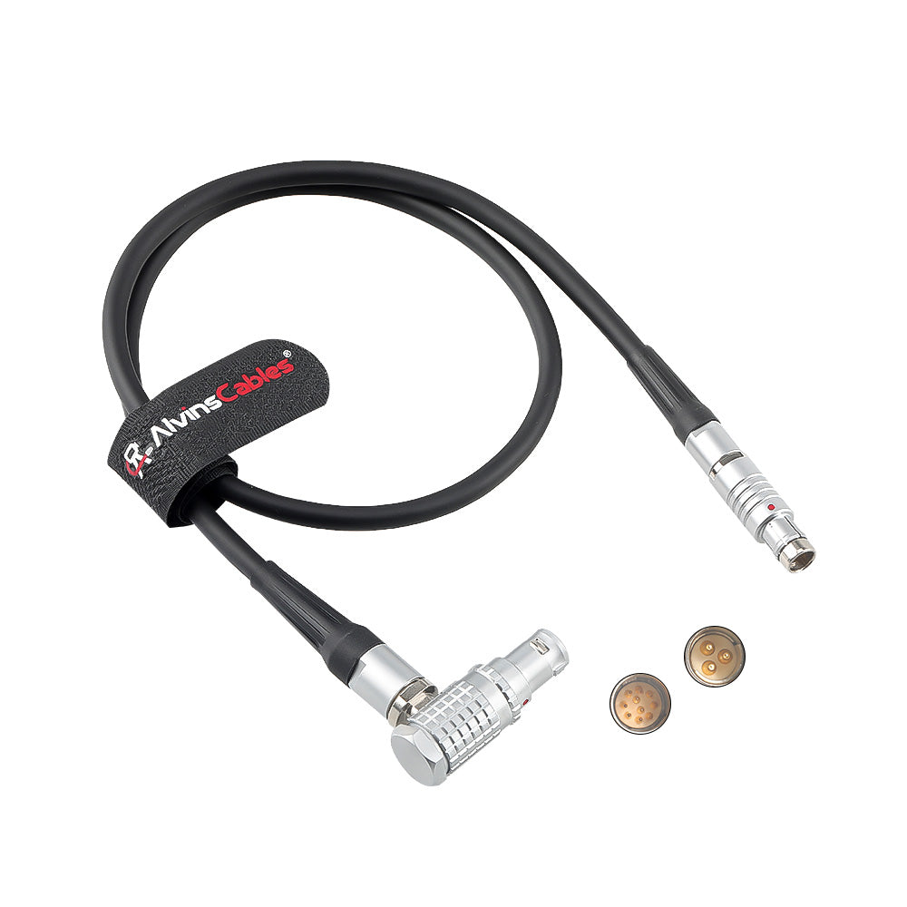 Alvin’s Cables Preston MDR3| MDR4 Run-Stop Cable for ARRI-Alexa Camera Right Angle 1B 10 Pin Male to 3 Pin Male RS Cable 60cm|23.6inches