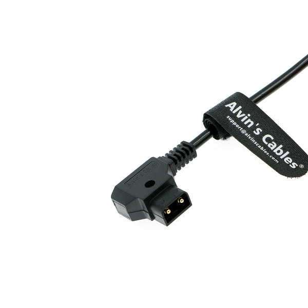 Alvin's Cables Power Cable for Tilta Nucleus-M Motor Right Angle 7 Pin Male to D-tap Coiled Cable for V-Mount Battery Plate