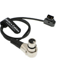 Alvin's Cables Luxury D Tap to XLR 4 Pin Female Right Angle Power Cable for ARRI Camera Monitor