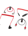 Alvin’s Cables Camera Cable Set for Blackmagic Video Assist, HDMI Ultra-thin Cable| Mini XLR 3 Pin to XLR 3 Pin Female Coiled Cable| Dtap to Locking DC 2.1 Power Cable| 12G BNC SDI Cable, Complete Kit