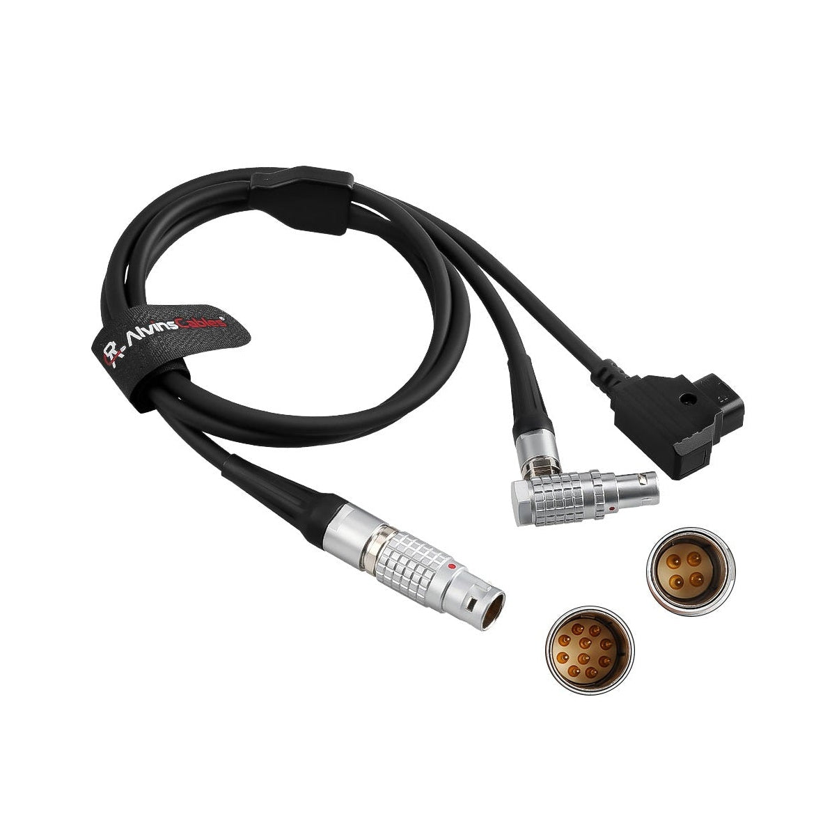 Alvin’s Cables Power Control Y Cable for Preston MicroForce V+F2 / V+F3 Zoom Control, Heden M26T Analog Servo Lens Motor, 10 Pin to 4 Pin and D-tap Cable 1m| 3.3ft