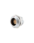 Alvins EGG.2K 4 Pin Socket, 2K Series Circular Connector, Waterproof IP66~IP68, EMI Shielded, Push-Pull Self-Locking Panel Mount for Industrial & Camera Equipment, 2pcs