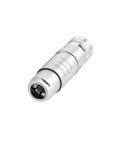 Alvins FGG.2K 4 Pin Male Plug, 2K Series Circular Connector, Waterproof IP66~IP68, EMI Shielded, Push-Pull Self-Locking with 62mm Screw Cable Clamp for Industrial & Camera Equipment, 2pcs