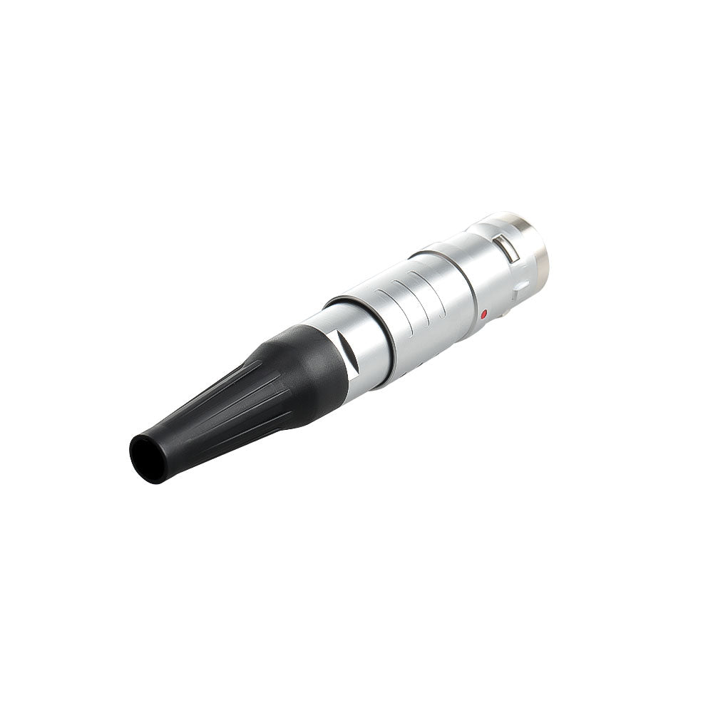 Alvins FGG.2K 4 Pin Male Plug, 2K Series Circular Connector, Waterproof IP66~IP68, EMI Shielded, Push-Pull Self-Locking with Protective Sleeve for Industrial &amp; Camera Equipment, 2pcs
