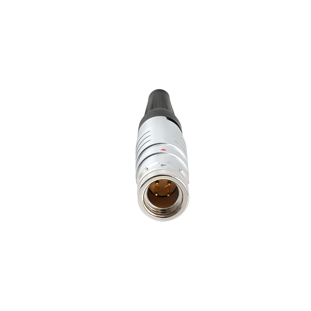 Alvins FGG.2K 4 Pin Male Plug, 2K Series Circular Connector, Waterproof IP66~IP68, EMI Shielded, Push-Pull Self-Locking with Protective Sleeve for Industrial &amp; Camera Equipment, 2pcs