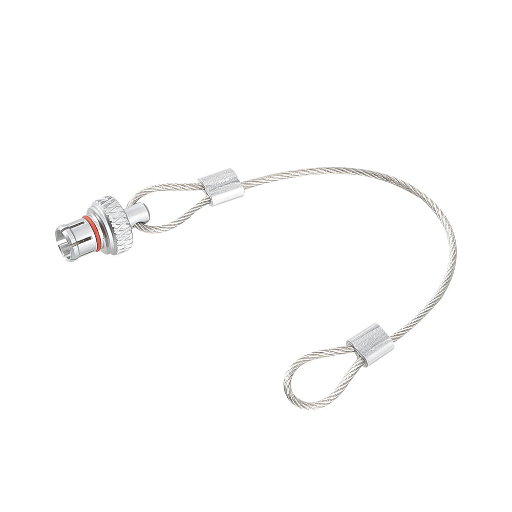 Alvin‘s Cables Dust Cap for LEMO 00B Push-Pull Connectors, FGG 00B(7.5mm) Male Plug Pin Protector Cover with Stainless Steel Tether, IP68 Metal Cap for Machine Vision &amp; Industrial Cameras, 2 Piece