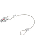 Alvin‘s Cables Dust Cap for LEMO 00B Push-Pull Connectors, FGG 00B(7.5mm) Male Plug Pin Protector Cover with Stainless Steel Tether, IP68 Metal Cap for Machine Vision & Industrial Cameras, 2 Piece