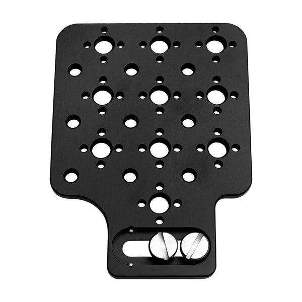 Alvin’s Cables Multifunctional Cheese Plate with 3/8 1/4 Threads, Side Mounting Plate for ARRI RED Camera with 3/8’’ Screws-A0124