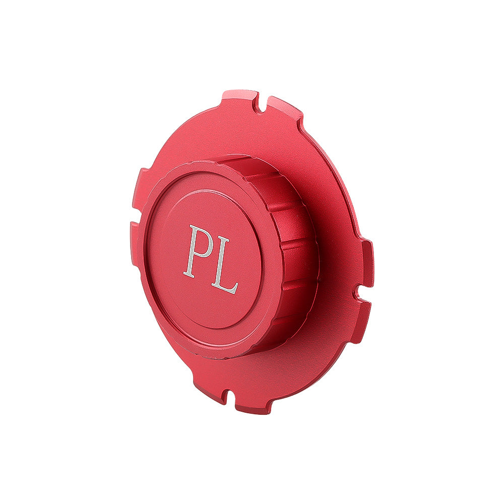 Alvin's Cables PL Mount Lens Cap for Cine Cameras, Compatible with ARRI RED Sony CineAlta Aja Cion PL Cine Cameras, Aluminum Dust Cover for Sensor Protection, Red