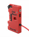 Alvin's Cables Gold Mount Battery Plate for DJI Ronin 4D, G-Mount Power Plate with D-Tap & 0B 2-Pin Outputs, Straight / Rotatable Right Angle 1B 6-Pin Power Cable, Red / Black