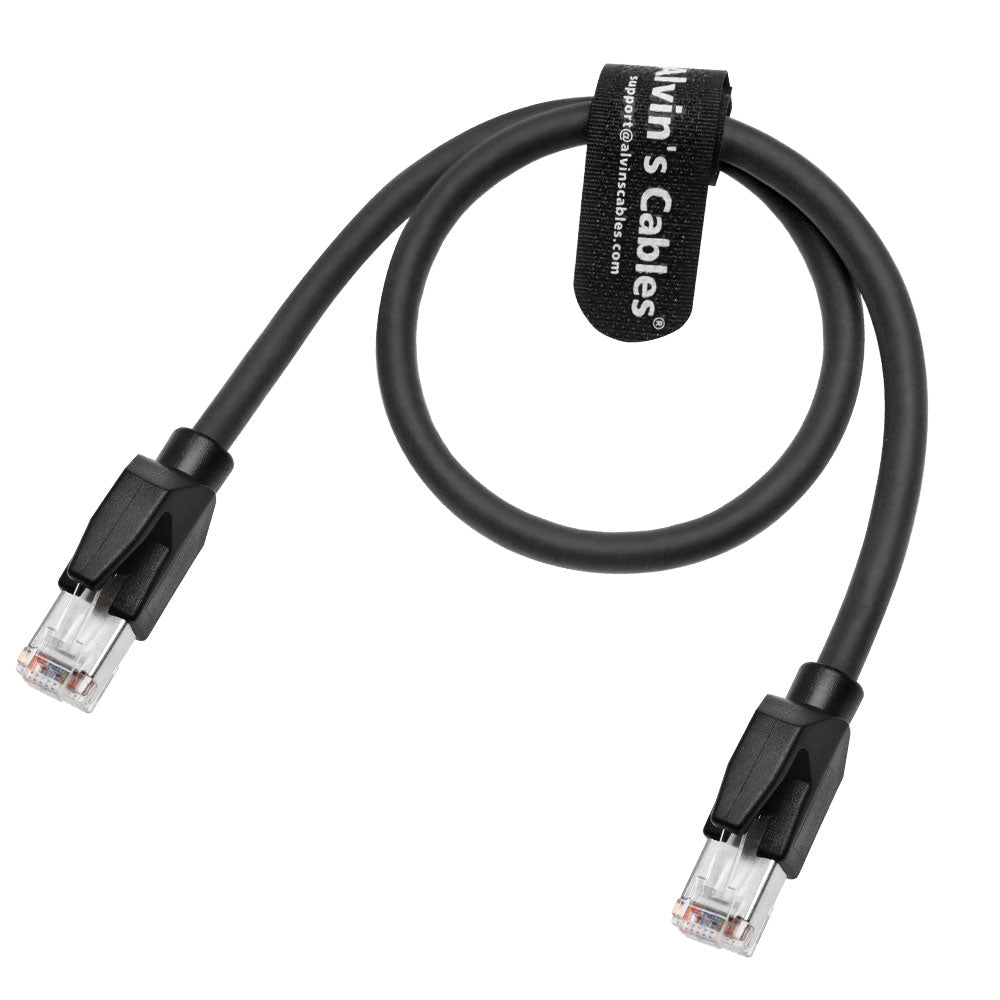 Alvin's Cables RJ45 Ethernet Cable, Cat6a Shielded Industrial Profinet Ethernet Cable High-Flex Drag-Chain High-Speed Gold-Plated Connectors for PLC, Robotics &amp; Motion Control 1ft/30cm