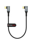 USB-C Cable, USB 3.2 Gen 2x2 20Gbps Data Cable, 240W PD 3.1 Charging, 4K@60Hz Video, [Ultra-Soft] USB-C to USB-C Cable for SSD, BMPCC, Canon R5/R6, Sony FX3/A7C, ZCAM, iPhone, Mac, Dock, Monitor, 30cm
