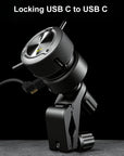Alvin's Cables Locking USB-C to USB-C Power Cable Ultra-Flexible for Blackmagic Pyxis Monitor,URSA Cine EVF, USB-C 3.2 10Gbps Data Transfer Cable for Blackmagic Micro Studio 4K G2