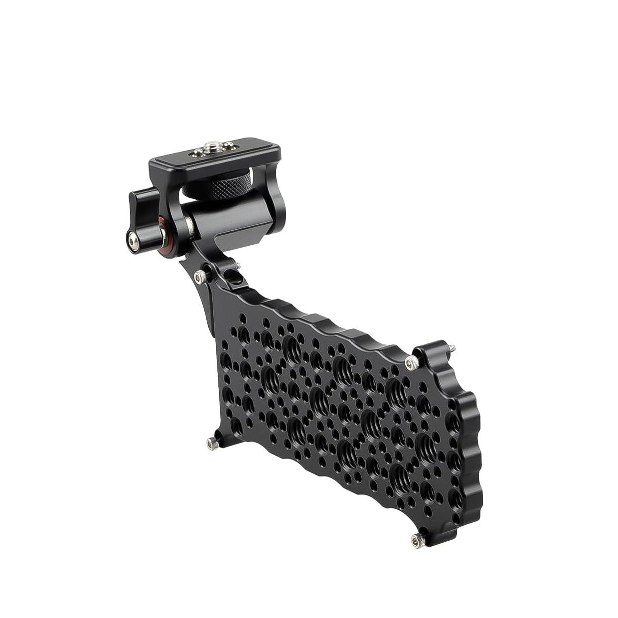 Alvin's Cables Monitor Mounting Bracket Compatible with Tilta Nucleus-M II FIZ Hand Unit, Quick-Release Back Plate with Anti-Twist 1/4"-20 Monitor Mount and 1/4"-20 3/8"-16 Accessory Threads