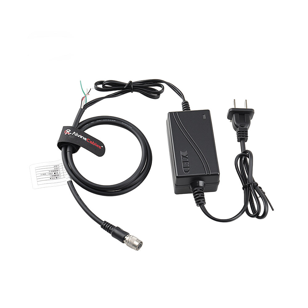 Alvin's Cables Industrial Camera IO Trigger Cable + HR10A-7P-6S Hirose 6 Pin Female Power Adapter for MindVision, PointGrey, Basler Gige, AVT CCD GigE Camera 12V 2A (1m/ 3.3Ft)