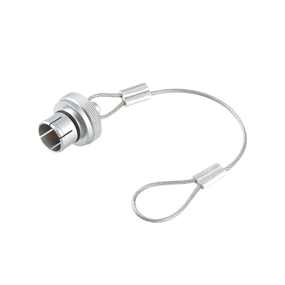 Alvin's Cables Dust Cap Compatible with LEMO 1B(12 mm) Connectors, Industrial Protective Cover with Metal Retention Wire, Dustproof, Moisture Resistant, 2 Pieces