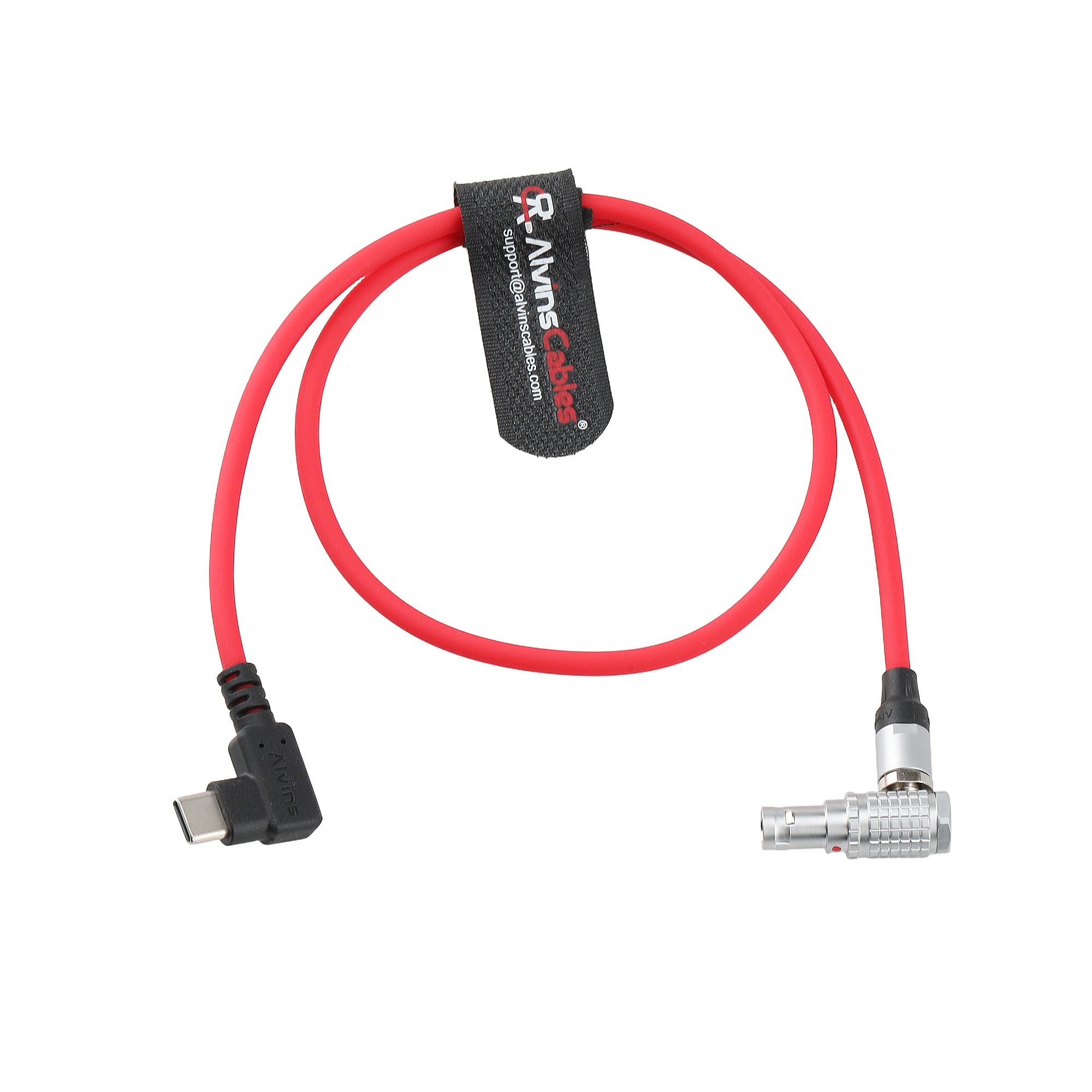 Alvin's Cables Record Control Cable for DJI Focus Pro &amp; Pixboom Spark, USB-C to Right Angle EXT 9 Pin Camera Control Cable, Ultra-Soft 50cm|19.7in