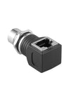 Alvin's Cables M12 D-Code 4-Pin to RJ45 Adapter Cat6a IP68 Waterproof Shielded, M12 Female to RJ45 Female Industrial Ethernet Connector for Cognex Keyence Omron Siemens Sick Baumer Datalogic