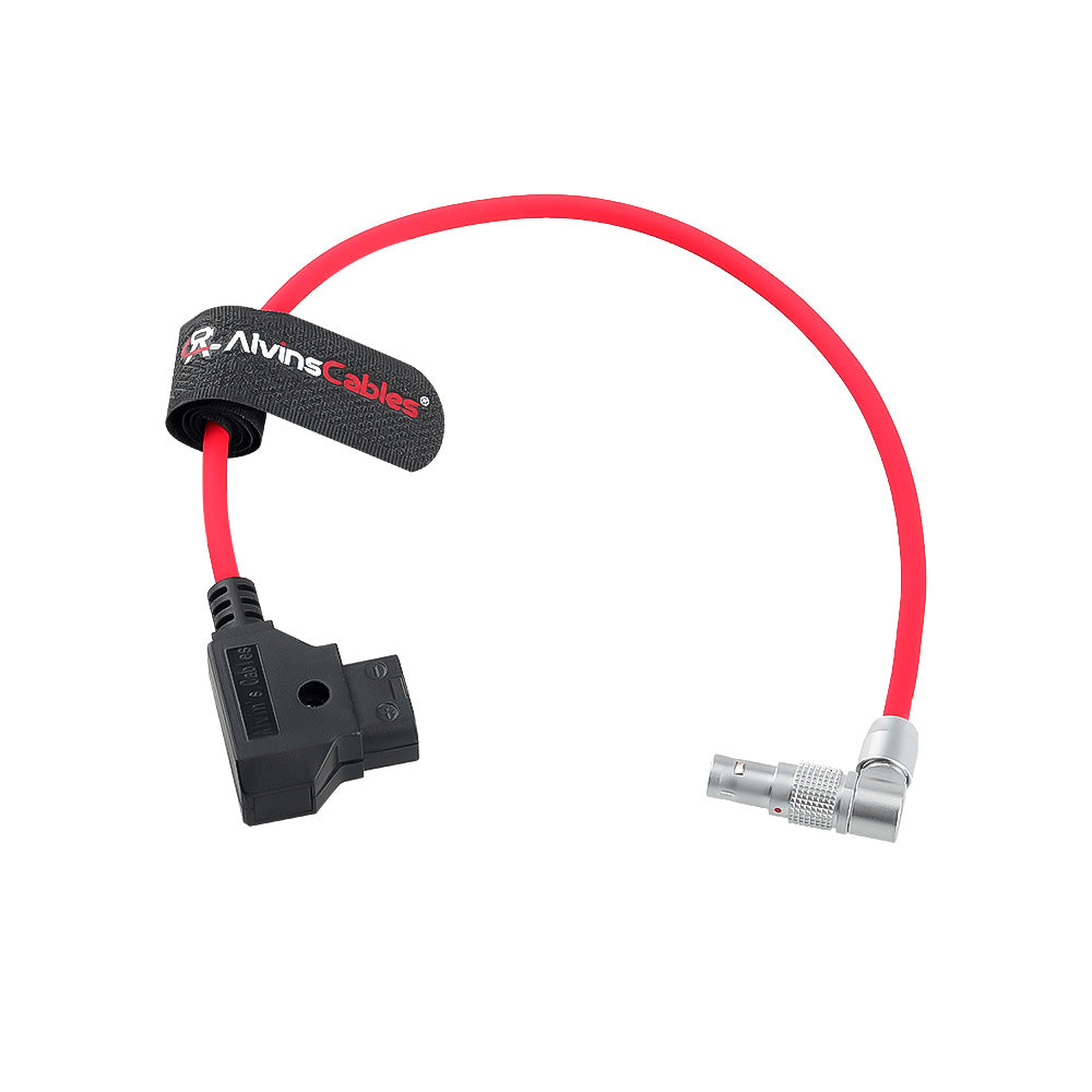 Alvin's Cables Rotatable Right Angle 2 Pin to D-tap Power Cable for Z CAM E2 S6/F6 Adjustable 90 Degrees 2 Pin, Ultra Soft 30cm|12inches