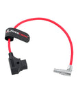 Alvin's Cables Rotatable Right Angle 2 Pin to D-tap Power Cable for Z CAM E2 S6/F6 Adjustable 90 Degrees 2 Pin, Ultra Soft 30cm|12inches