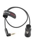 Alvin's Cables Low Profile XLR 3 Pin Female to 3.5mm TRS Right Angle Unbalanced Audio Cable for Sony FX3, Sennheiser, Rode Wireless,Powered Speaker 50cm|19.68inch