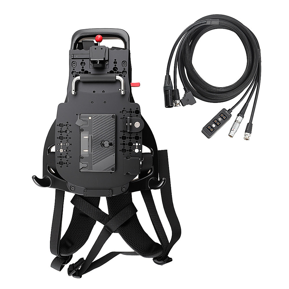 Alvins Gold-Mount Battery Backpack Plate for Professional Camera Live Streaming &amp; Outdoor Broadcasting, G-Mount Battery Support Vest with D-Tap Power Expansion