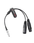 Alvin's Cables DMX Adapter Cable for Aputure Sidus One Storm 80c, 3-Pin to Dual 5-Pin XLR Male Female Y-Splitter DMX Cable 30cm 12inches