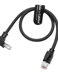 Alvin's Cables RJ45 Ethernet Cable, Up-Angle Cat6a Shielded Industrial Profinet Ethernet Cable High-Flex Drag-Chain High-Speed Gold-Plated Connectors for PLC, Robotics & Motion Control 6.6ft/2m