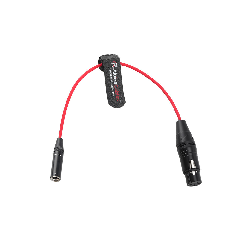 Alvin's Cables Mini XLR 3 Pin Male to XLR 3 Pin Female Audio Cable for Blackmagic Pocket Cinema Camera BMPCC 4K/6K, Video Assist 4K, Sharp 8K Cam, Ultra Soft