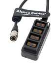 Alvin's Cables Hirose 4 Pin Male to 4 Port D-tap Female Splitter Power Cable for Sony F55/FS7 Camera Arri Amira 70CM