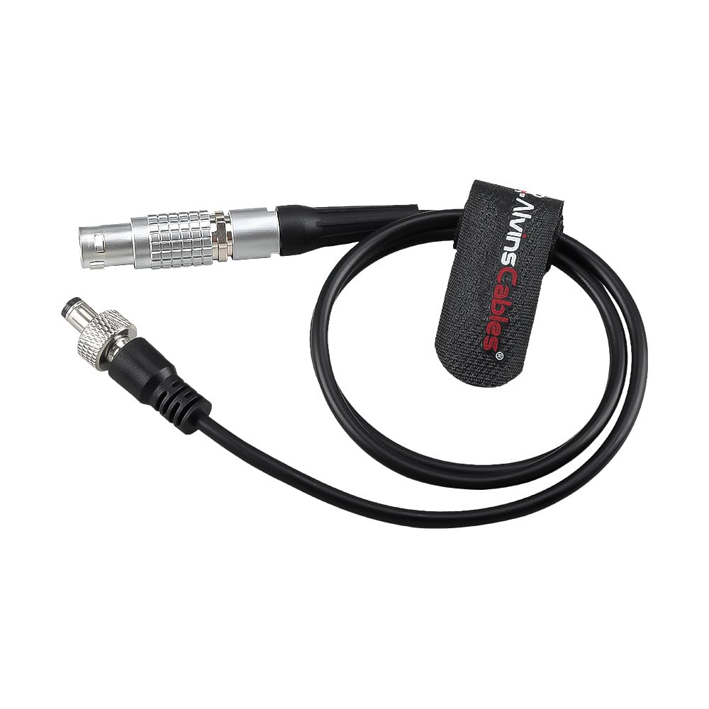 Alvin's Cables 6 Pin Male to Lock DC Right Angle Power Cable for DJI Ronin 2 Gimbal to Atomos Ninja SmallHD 702 Monitor 60cm 2ft