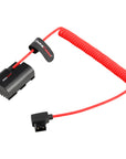 Alvin's Cables LP-E6PNH Dummy Battery to D-Tap Braided Coiled Power Cable